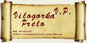 Vilogorka Prelo vizit kartica